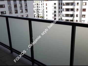 Usługa oklejania balkonów, okien, drzwi, witryn, scianek biurowych ...Warszawa i okolice - Folkos folie okienne