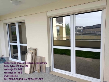 Przyciemnianie szyb Warszawa - Folie z filtrem UV i IR - Folie przeciwsłoneczne zewnętrzne na okna -usługa oklejania