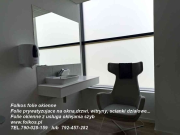 Folie matowe mrożone -folie matowe mleczne -Usługa oklejania szyb folią matową mrożoną, mleczną, szronioną....Warszawa